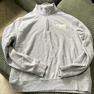 Michael Kors Gray Quarter-Zip Men's Sweater